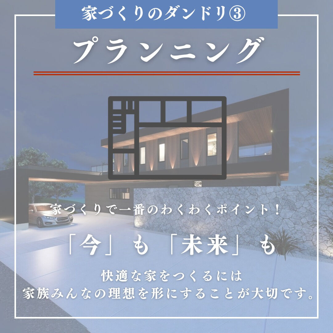 【家づくりのダンドリ③プランニング】