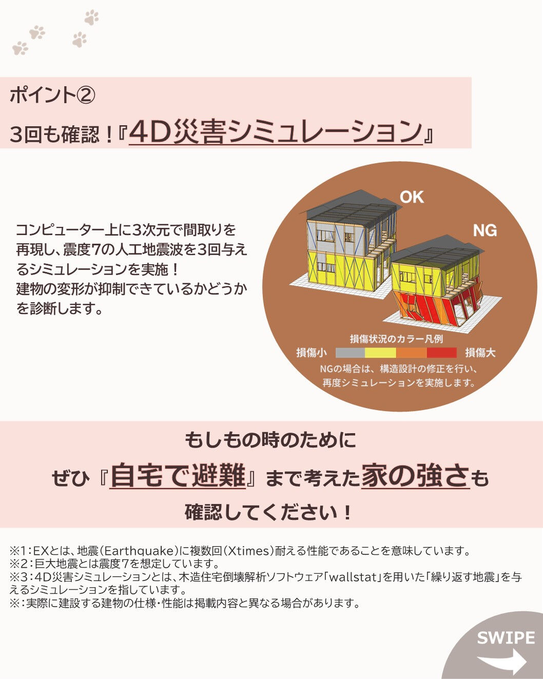 もしもの時...、テクノストラクチャーの家なら自宅で避難ができる？